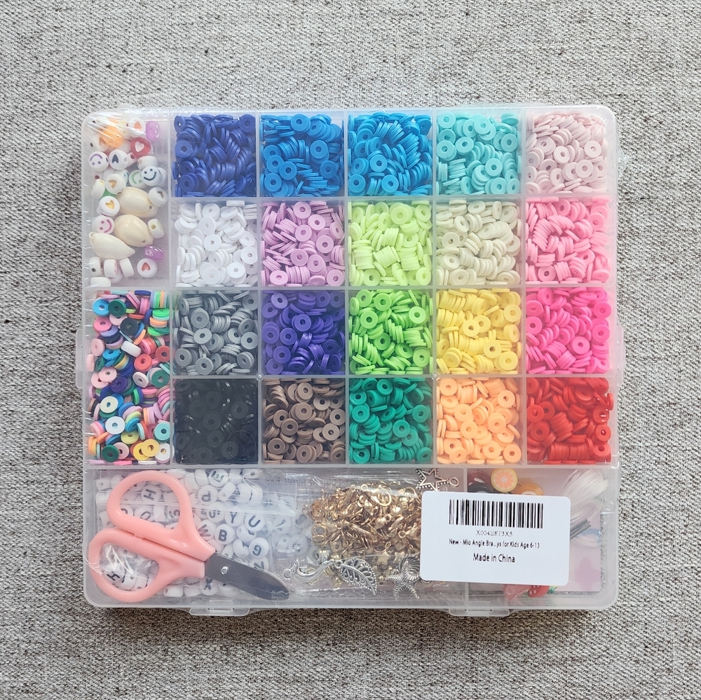 Bracelet Making Kit For Beginners Clay Beads NWT